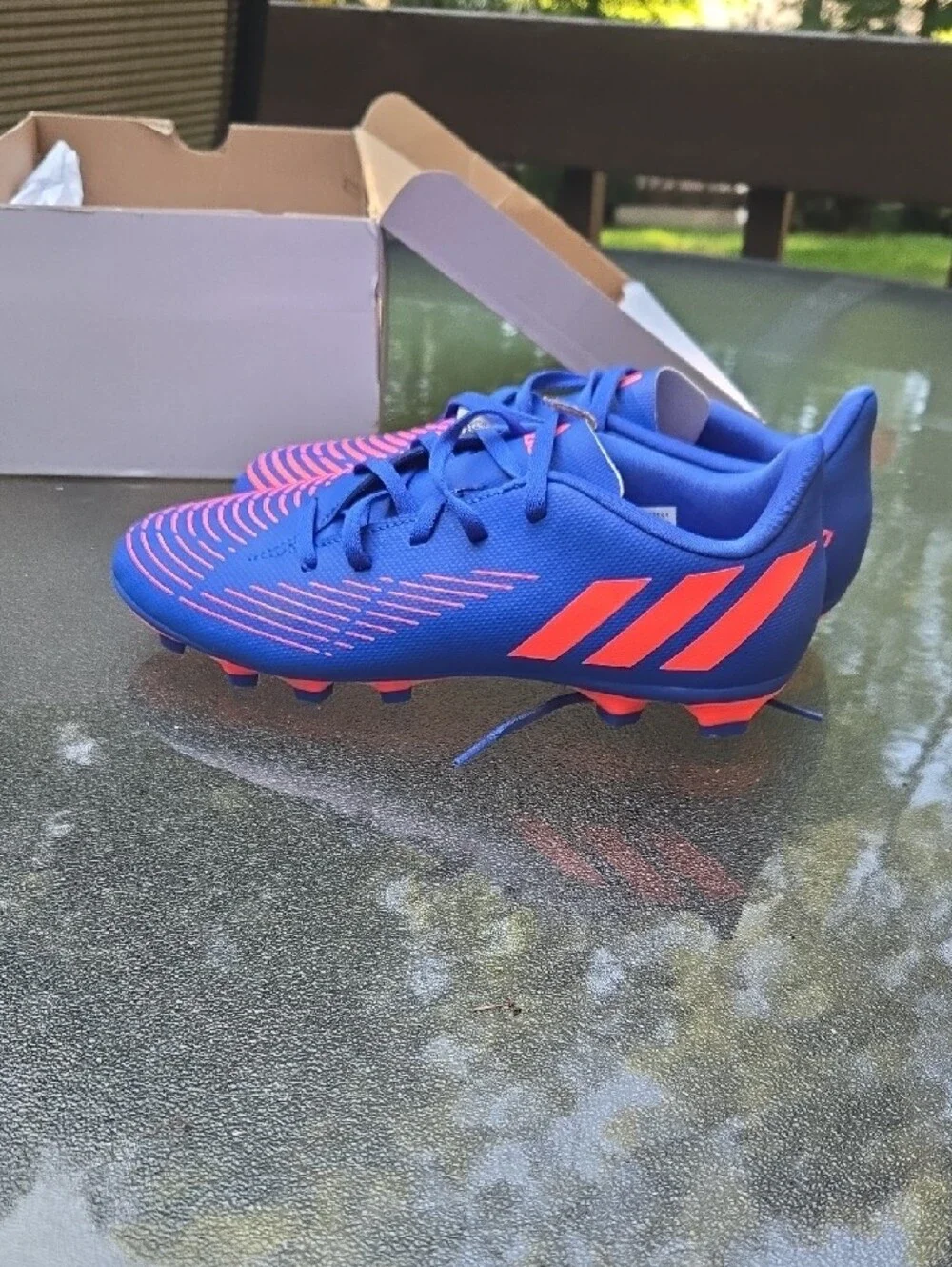 adidas Predator Kids Sneakers in Blue and Pink